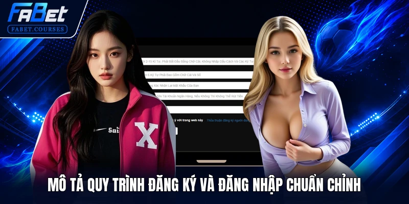 Mô tả quy trình đăng ký và đăng nhập chuẩn chỉnh